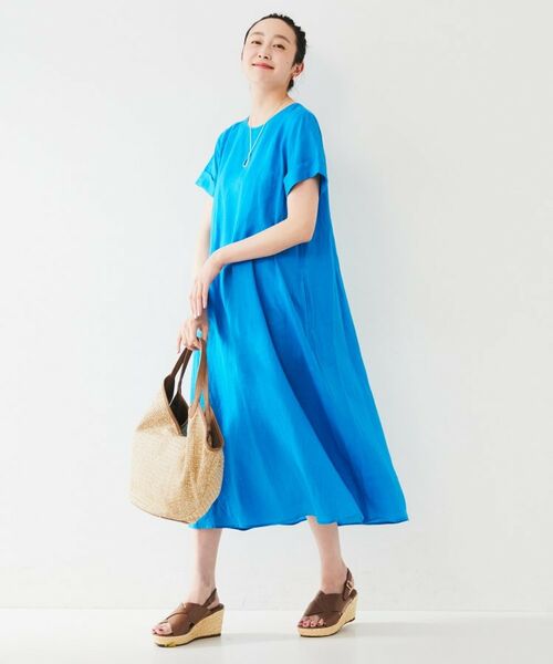 UNTITLED / アンタイトル ロング・マキシ丈ワンピース | 【麻100/夏ワンピ】フレアラミーワンピース | 詳細10