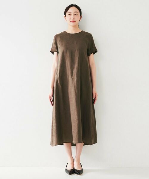 UNTITLED / アンタイトル ロング・マキシ丈ワンピース | 【麻100/夏ワンピ】フレアラミーワンピース | 詳細13