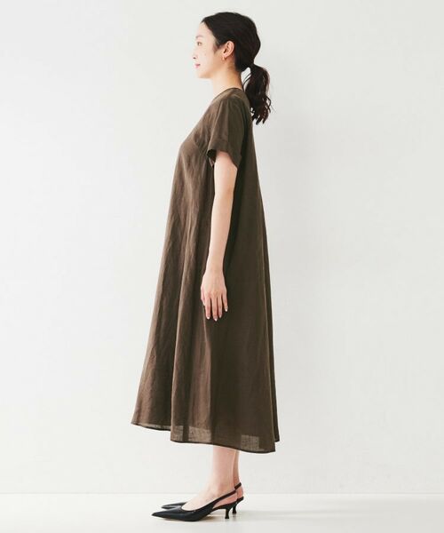 UNTITLED / アンタイトル ロング・マキシ丈ワンピース | 【麻100/夏ワンピ】フレアラミーワンピース | 詳細14