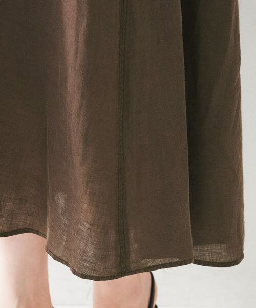 UNTITLED / アンタイトル ロング・マキシ丈ワンピース | 【麻100/夏ワンピ】フレアラミーワンピース | 詳細21