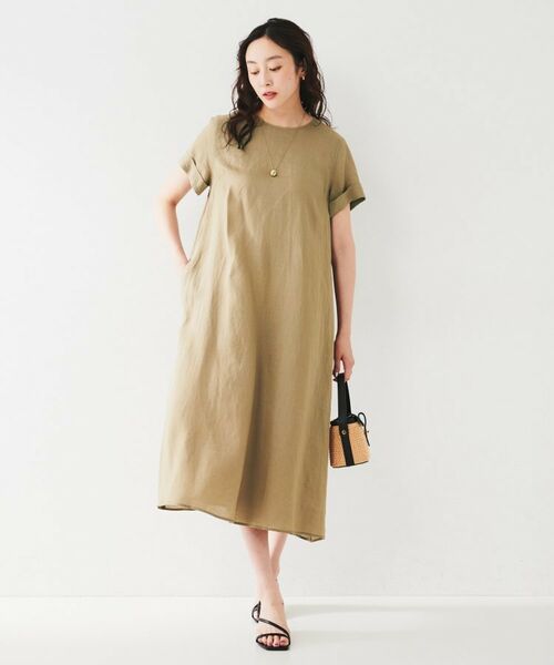 UNTITLED / アンタイトル ロング・マキシ丈ワンピース | 【麻100/夏ワンピ】フレアラミーワンピース | 詳細3