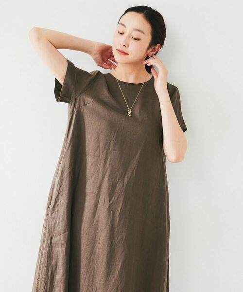 UNTITLED / アンタイトル ロング・マキシ丈ワンピース | 【麻100/夏ワンピ】フレアラミーワンピース | 詳細6