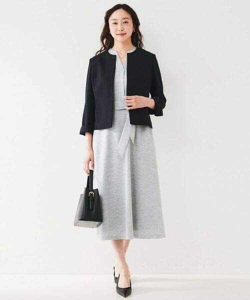 UNTITLED / アンタイトル ミニ丈・ひざ丈ワンピース | 【きれいめ/洗える/夏ワンピ】スラブスキッパーワンピース | 詳細4