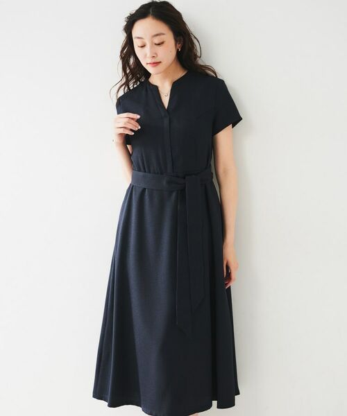 UNTITLED / アンタイトル ミニ丈・ひざ丈ワンピース | 【きれいめ/洗える/夏ワンピ】スラブスキッパーワンピース | 詳細6