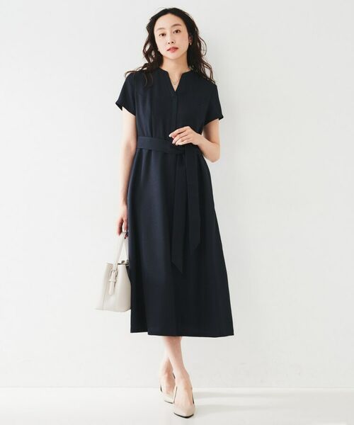 UNTITLED / アンタイトル ミニ丈・ひざ丈ワンピース | 【きれいめ/洗える/夏ワンピ】スラブスキッパーワンピース | 詳細8