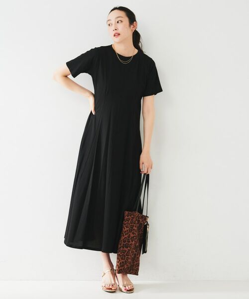 UNTITLED / アンタイトル ロング・マキシ丈ワンピース | 【コットン100/洗える/夏ワンピ】ジャージワンピース | 詳細3