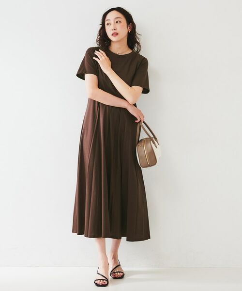 UNTITLED / アンタイトル ロング・マキシ丈ワンピース | 【コットン100/洗える/夏ワンピ】ジャージワンピース | 詳細8