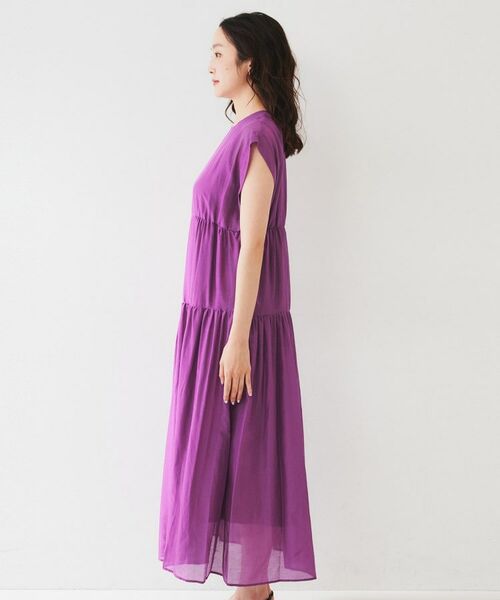UNTITLED / アンタイトル ロング・マキシ丈ワンピース | 【シアー/夏ワンピ】綿シルクワンピース | 詳細11