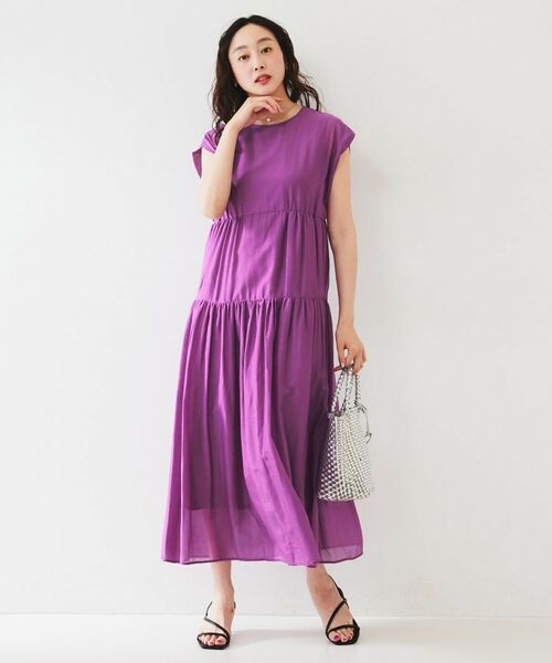 ANTHROPOLOGIE シルク　シアーワンピース ANTHROPOLOGIE シルク シアーワンピース