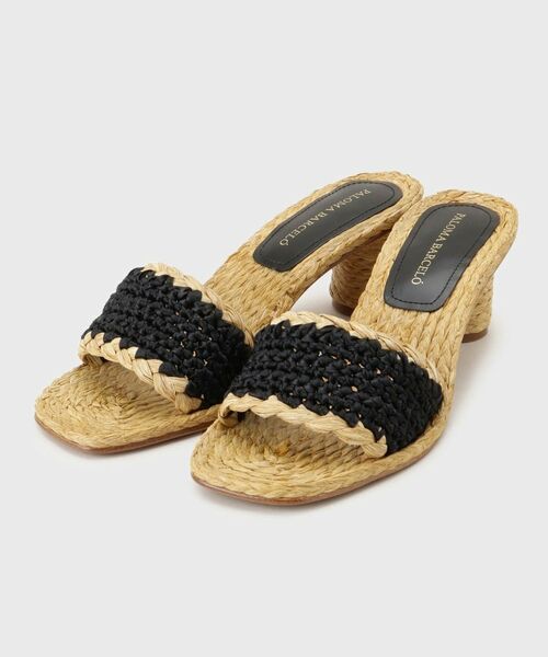UNTITLED / アンタイトル サンダル | 【PALOMA BARCELO】ULIANA ジュートサンダル（ブラック(019)）