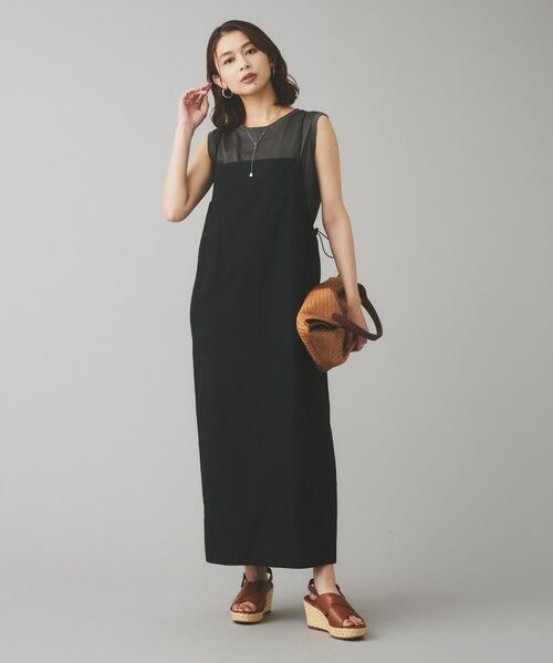 UNTITLED / アンタイトル ロング・マキシ丈ワンピース | 【Liyoca】タフタキャミワンピース | 詳細3