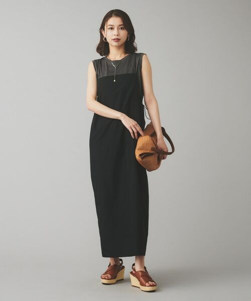 UNTITLED / アンタイトル ロング・マキシ丈ワンピース | 【Liyoca】タフタキャミワンピース | 詳細4