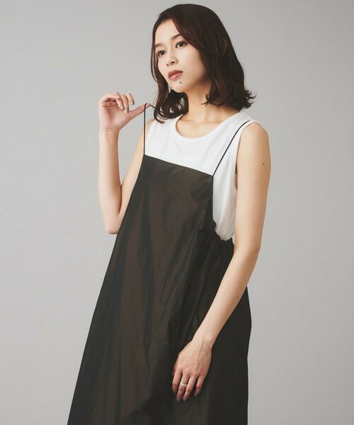 UNTITLED / アンタイトル ロング・マキシ丈ワンピース | 【Liyoca】タフタキャミワンピース | 詳細6