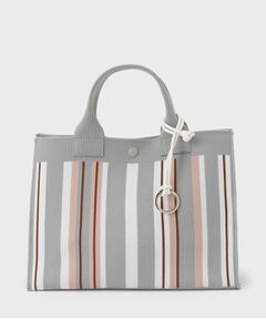 UNTITLED / アンタイトル ハンドバッグ | 【手洗い可】マルチストライプニットバッグ