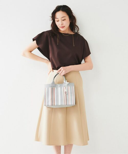 UNTITLED / アンタイトル ハンドバッグ | 【手洗い可】マルチストライプニットバッグ | 詳細11