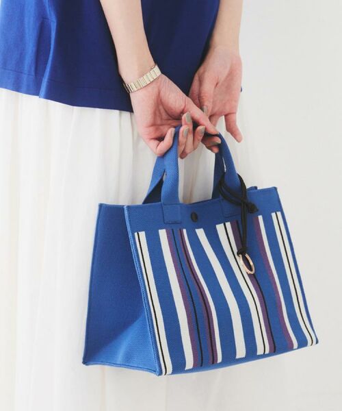 UNTITLED / アンタイトル ハンドバッグ | 【手洗い可】マルチストライプニットバッグ | 詳細13