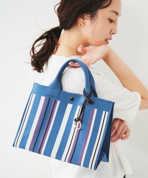 UNTITLED / アンタイトル ハンドバッグ | 【手洗い可】マルチストライプニットバッグ | 詳細14