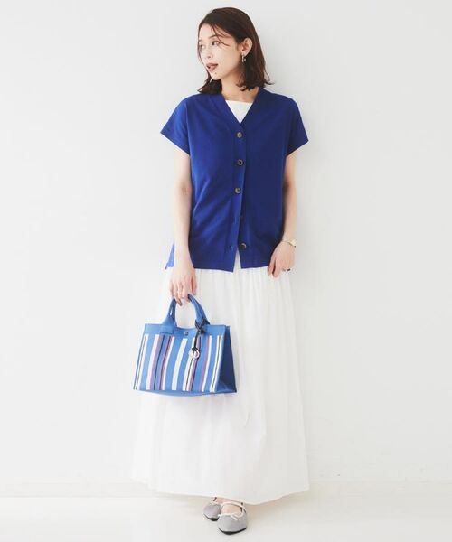 UNTITLED / アンタイトル ハンドバッグ | 【手洗い可】マルチストライプニットバッグ | 詳細15