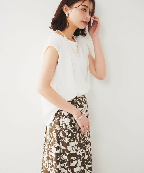 UNTITLED / アンタイトル カットソー | 【ジャージ素材】インナードッキングシアーカットソー | 詳細3