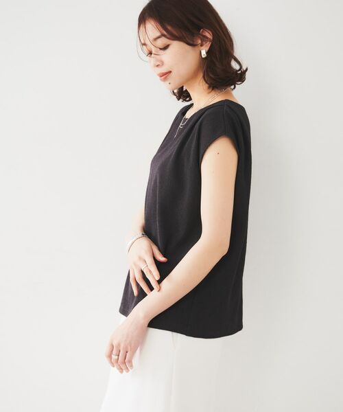 UNTITLED / アンタイトル カットソー | 【ジャージ素材】インナードッキングシアーカットソー | 詳細7
