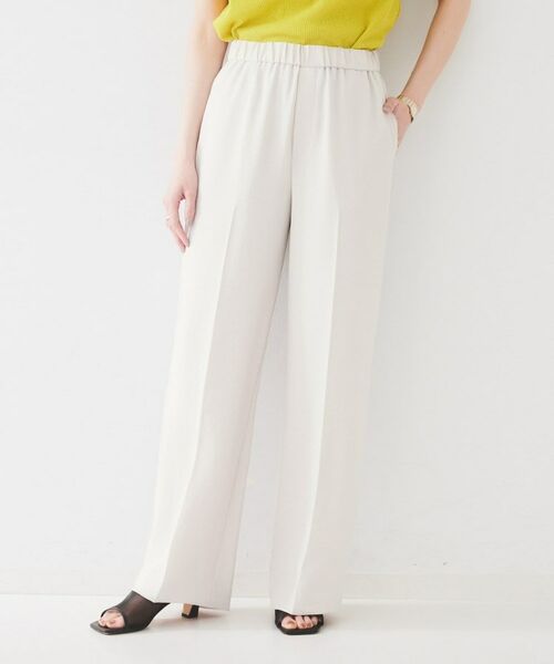 UNTITLED / アンタイトル パンツ | 【接触冷感/UVカット/ウエストゴム】センタープレスツイルパンツ | 詳細6