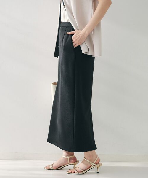 UNTITLED / アンタイトル ロング・マキシ丈スカート | 【後ろウエストゴム/ストレッチ性/オンオフ】ジャージナロースカート | 詳細11