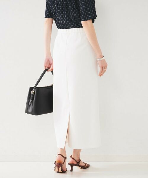 UNTITLED / アンタイトル ロング・マキシ丈スカート | 【後ろウエストゴム/ストレッチ性/オンオフ】ジャージナロースカート | 詳細3