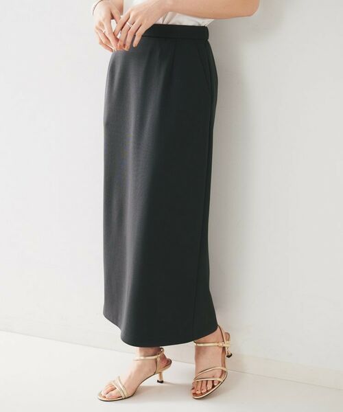 UNTITLED / アンタイトル ロング・マキシ丈スカート | 【後ろウエストゴム/ストレッチ性/オンオフ】ジャージナロースカート | 詳細6