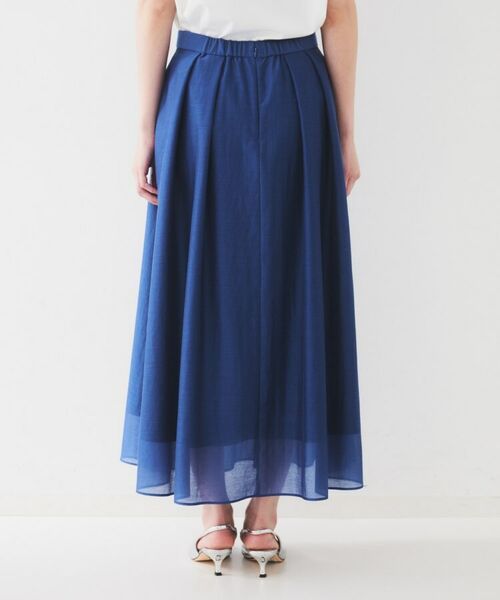 UNTITLED / アンタイトル ロング・マキシ丈スカート | 【後ろウエストゴム/洗える】シアーフレアースカート | 詳細16