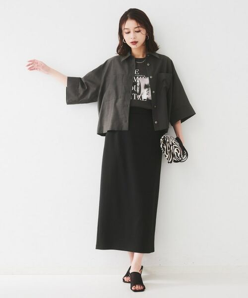 UNTITLED / アンタイトル シャツ・ブラウス | 【前開き/洗える】ショート丈シアーシャツ | 詳細12