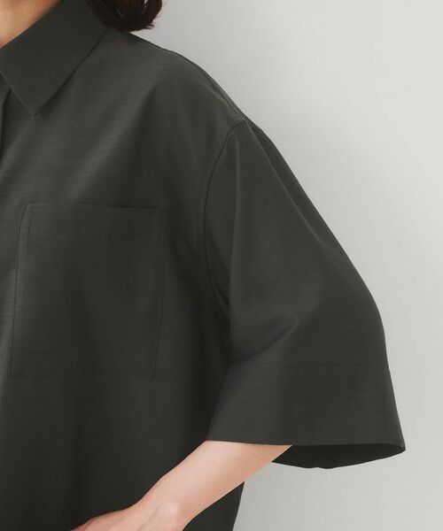 UNTITLED / アンタイトル シャツ・ブラウス | 【前開き/洗える】ショート丈シアーシャツ | 詳細18