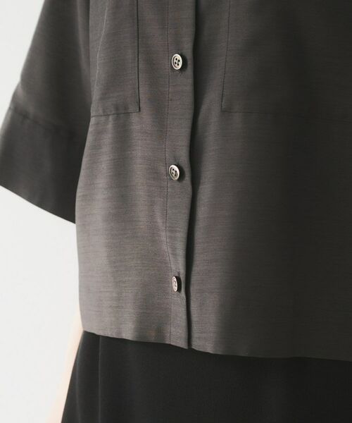 ※ご希望額に対応中(一時お値下げ) ① セール】 【前開き/洗える】ショート丈シアーシャツ （シャツ