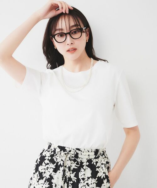 UNTITLED / アンタイトル Tシャツ | 【コットン100/丸首/シンプル】アイスクリアコットン Tシャツ | 詳細2