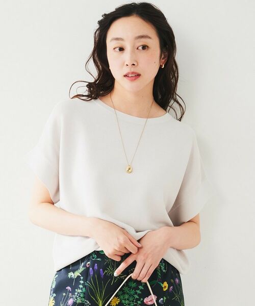 UNTITLED / アンタイトル ニット・セーター | ストレッチコクーンニット(ライトグレー(011))