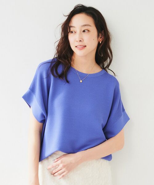 UNTITLED / アンタイトル ニット・セーター | ストレッチコクーンニット(パープル(082))