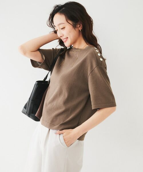 UNTITLED / アンタイトル ニット・セーター | 肩ボタンシアーニット | 詳細11