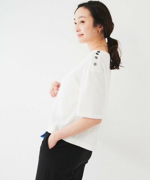 UNTITLED / アンタイトル ニット・セーター | 肩ボタンシアーニット | 詳細3