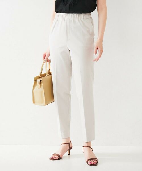 UNTITLED / アンタイトル パンツ | ポンチ テーパードパンツ(グレージュ(050))