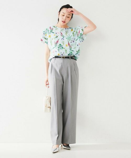 UNTITLED / アンタイトル パンツ | センタープレス ワイドパンツ | 詳細4