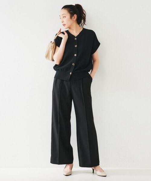 UNTITLED / アンタイトル パンツ | センタープレス ワイドパンツ | 詳細8