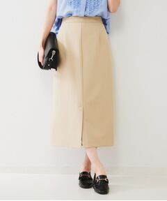 【新品未使用】UNTITLED スカート　ベージュ アンタイトル UNTITLED バックデザインギャザースカート