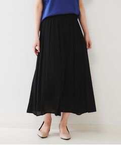 UNTITLED / アンタイトル ロング・マキシ丈スカート | シアーギャザースカート