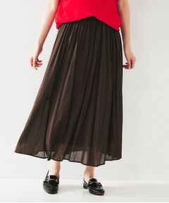 UNTITLED / アンタイトル ロング・マキシ丈スカート | シアーギャザースカート