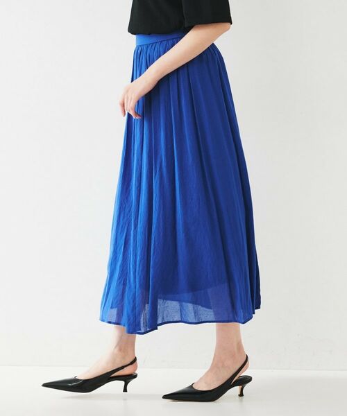 UNTITLED / アンタイトル ロング・マキシ丈スカート | シアーギャザースカート | 詳細11