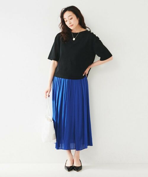 UNTITLED / アンタイトル ロング・マキシ丈スカート | シアーギャザースカート | 詳細12