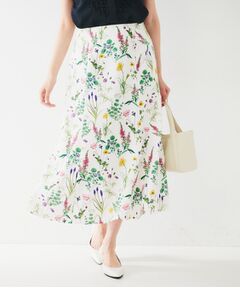 UNTITLED / アンタイトル ロング・マキシ丈スカート | ボタニカルプリント マーメイドスカート