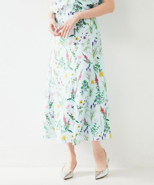 UNTITLED / アンタイトル ロング・マキシ丈スカート | ボタニカルプリント マーメイドスカート | 詳細6