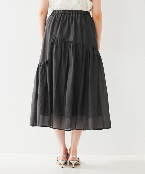 UNTITLED / アンタイトル スカート | 綿シルク変形ティアードスカート | 詳細12