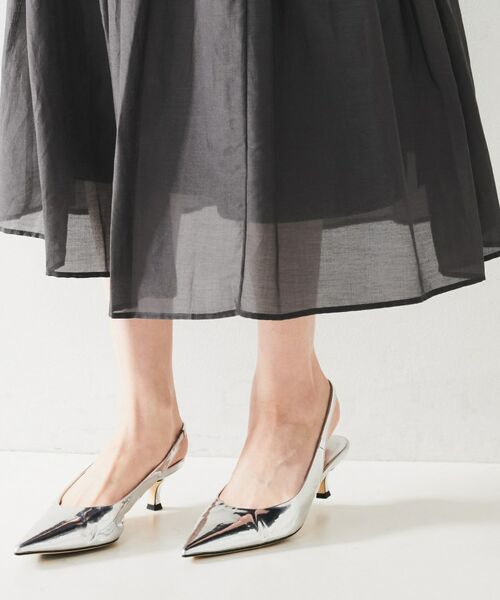 UNTITLED / アンタイトル スカート | 綿シルク変形ティアードスカート | 詳細14