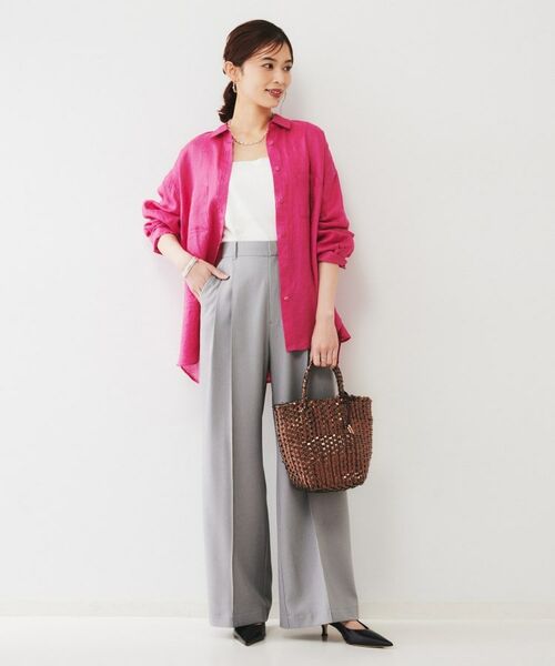 UNTITLED / アンタイトル シャツ・ブラウス | 【麻100/洗える/前開きシャツ】ドライリネンシャツ | 詳細12